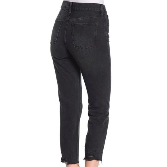 FREE PEOPLE We The Free Blossom Rigid High Rise Skinny Jeans in Black Sz. 27 - Picture 2 of 14